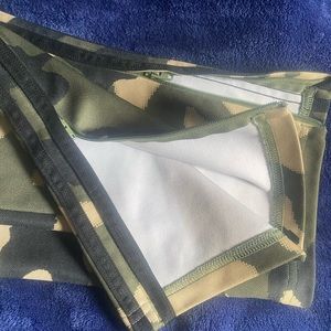 Adidas camouflage track pants ( green , black & tan )